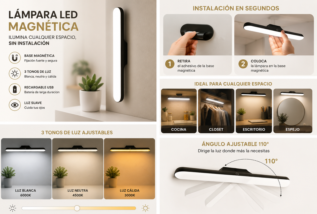 LumiBar™ LED Magnética®