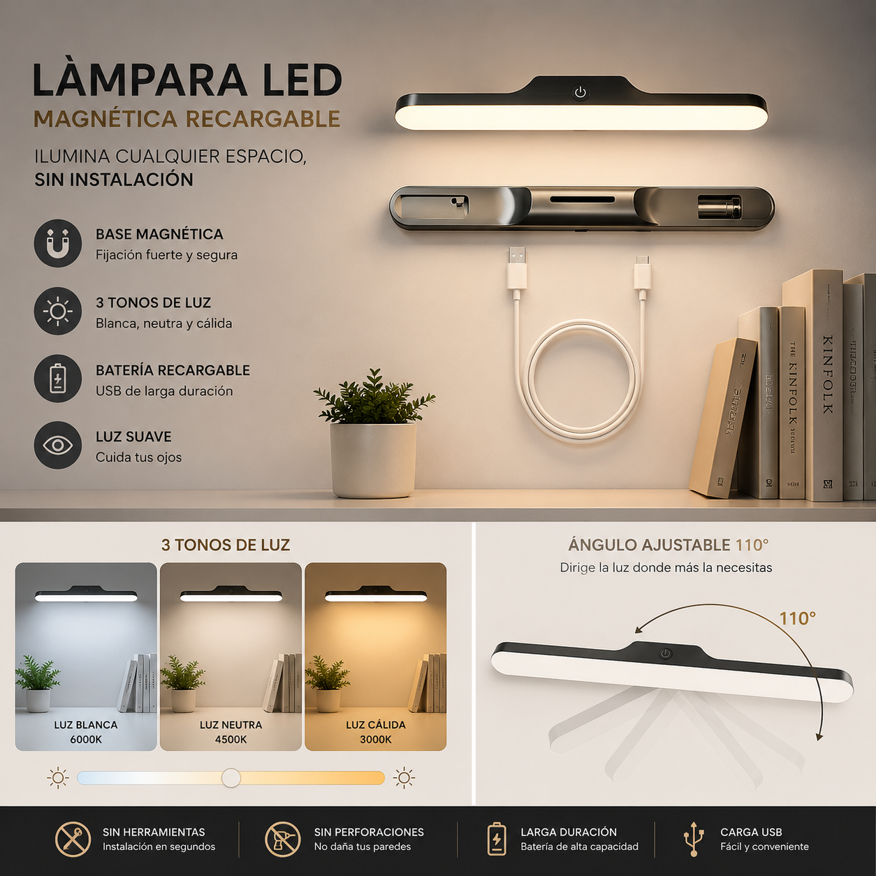 LumiBar™ LED Magnética®