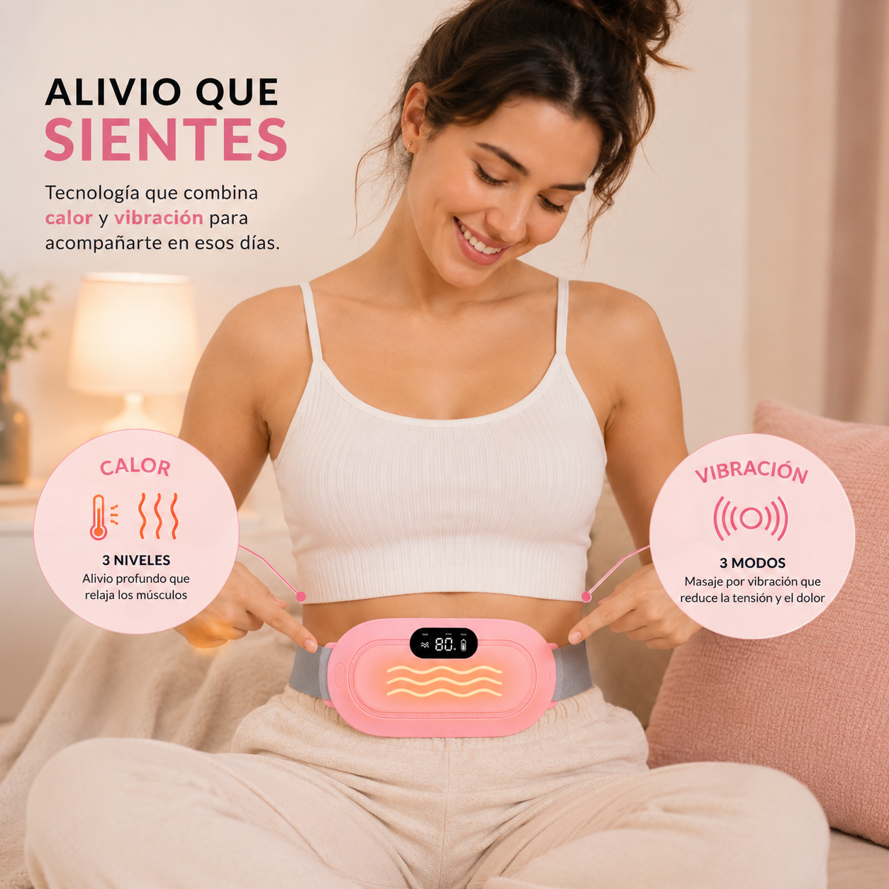 Cinturón Térmico Inteligente Recargable