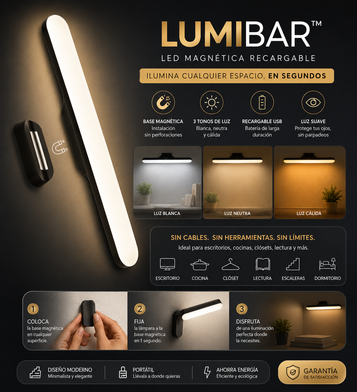 LumiBar™ LED Magnética®